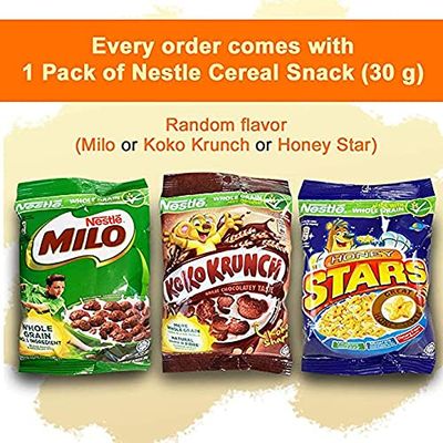 Moptrek mily 3-in-1 Instant Cereal Milk Drink and 1-Pack Nestle Cereal Snack Bundle
