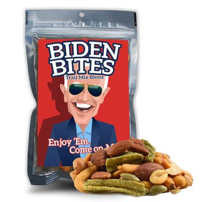 Biden Bites Spicy Trail Mix - Funny Joe Biden Snack Blend for Men and Women, Gourmet Gifts, Made in America