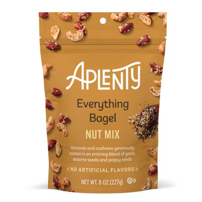 Amazon Brand, Aplenty Everything Bagel Nut Mix, 8 Oz