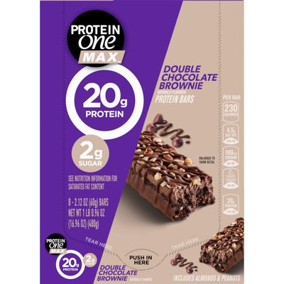 Protein One Max Double Chocolate Brownie Protein Bars 8 Count, 16.96 OZ