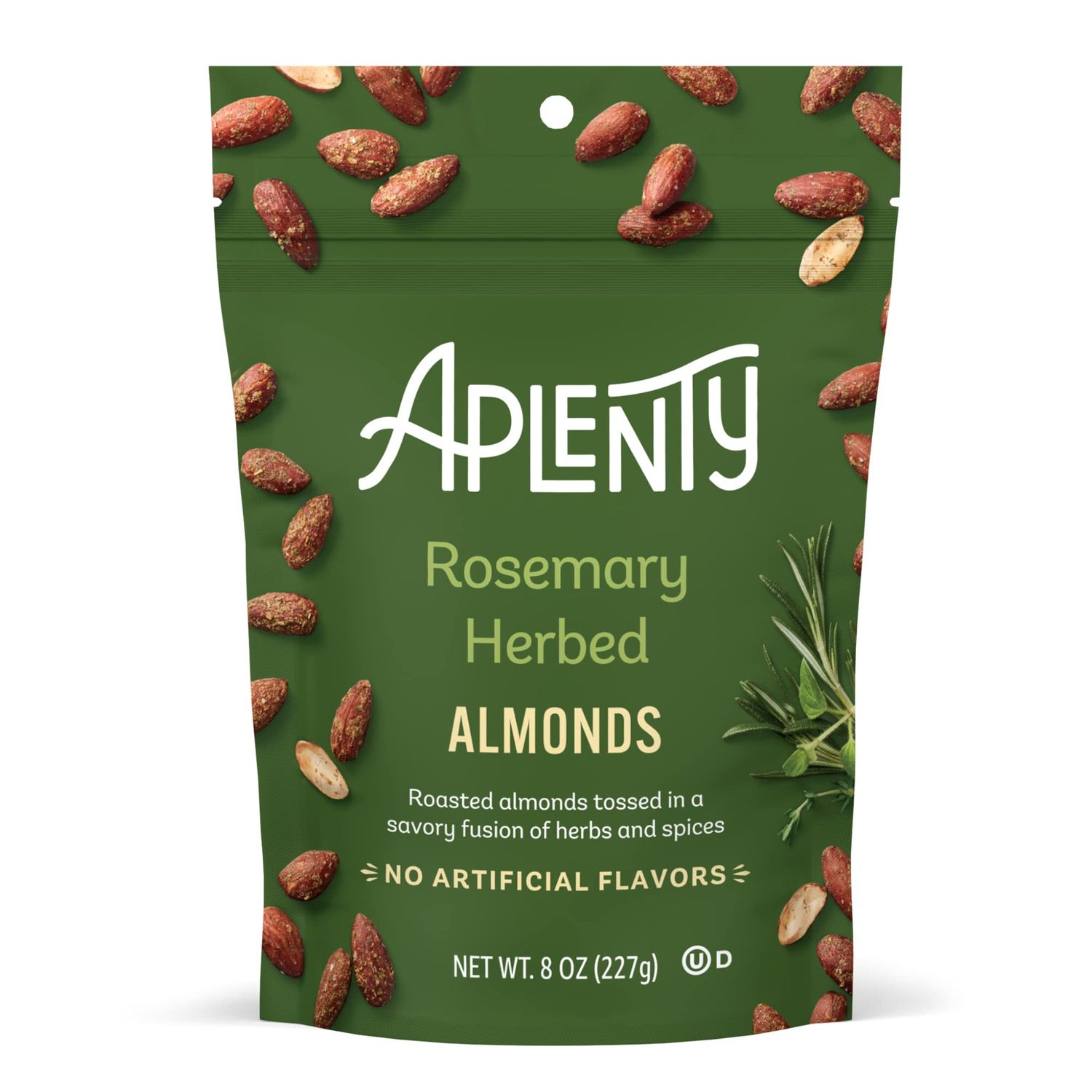 Amazon Brand, Aplenty Rosemary Herbed Almonds, 8 Oz