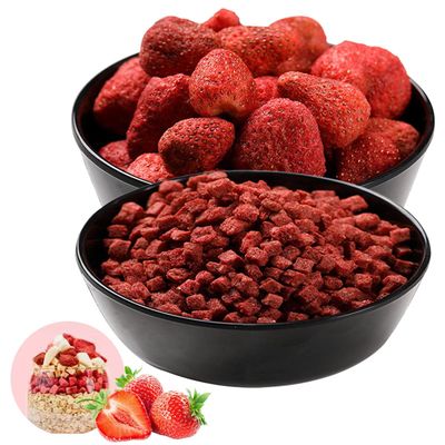 KWOLYKIM Freeze Dried Fruit Slices and Pieces (Pack of 2) Orangic Dehydrated Strawberry Slices and Pieces Fruits Frozen Dried Fruit Snack, Gluten Free &amp; Vegan Snack (Strawberry 7.05oz)
