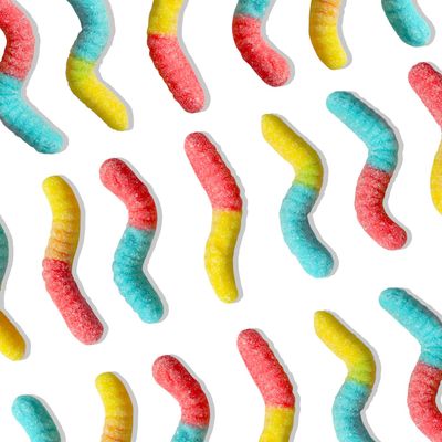 Sour Gummy Worms Bulk Pack - 40 Packs - Individually Wrapped Candy Bags for Kids, Parties, School, and Travel Assorted Flavors, On-the-Go Snacks, Lunchbox Favorites, and Party Favors
