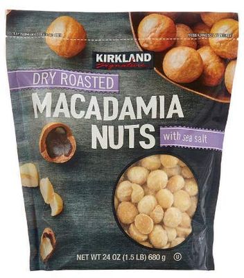 Kirkland Signatures Dry Roasted Macadamia Nuts with Sea Salt 24 Oz. (3 Pack) enUS