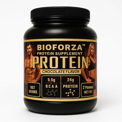 Whey Protein Powder-BioForza Flavor, 24g Protein, 5.5g BCAA, 2LBS (907g)