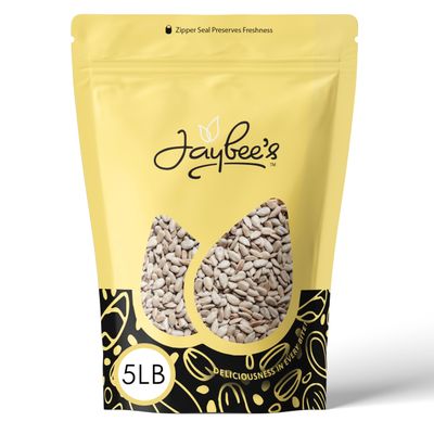 Raw Sunflower Seeds 5 Pounds  Resealable Bag  Hulled Sunflower Kernels  Healthy Snack High in Protein &amp; Healthy Fats  Great for Cooking, Baking, Salad Recipes  Jaybee&#39;s