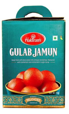 Haldiram's Gulab Jamun &amp; Rasgulla Combo Pack 1 Kg Tin X 2 Pcs