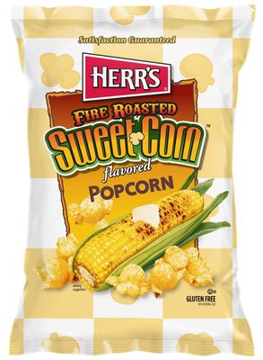 Herrs Popcorn, Fire Roasted Sweet Corn Flavor, Gluten Free, 4 Ounce (Pack of 12 bags)