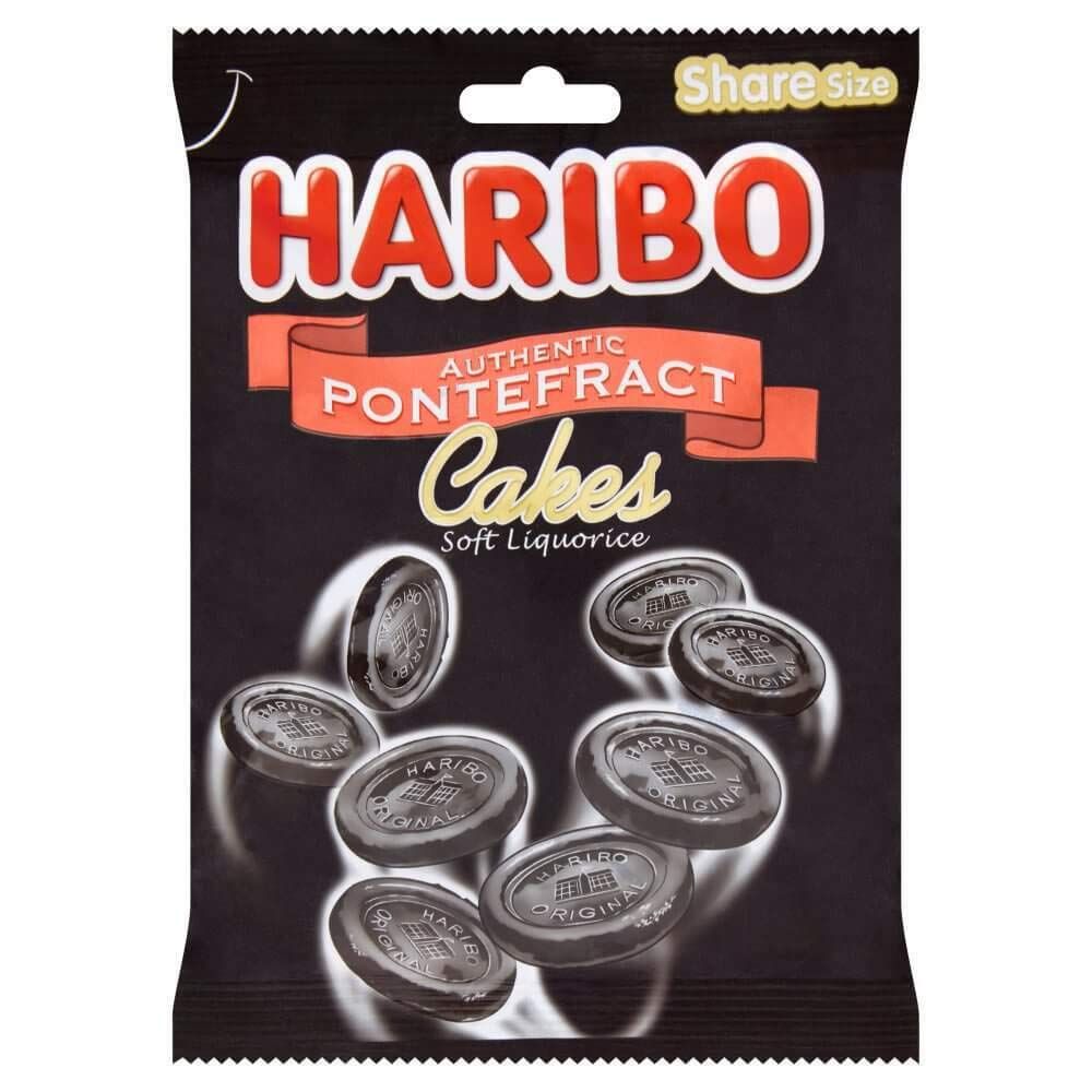 Original Haribo Authentic Pontefract Cakes Soft Liquorice Bag Imported From The UK England The Very Best Of British Dunhills Original Naturally Flavoured With Liquorice Root Extract