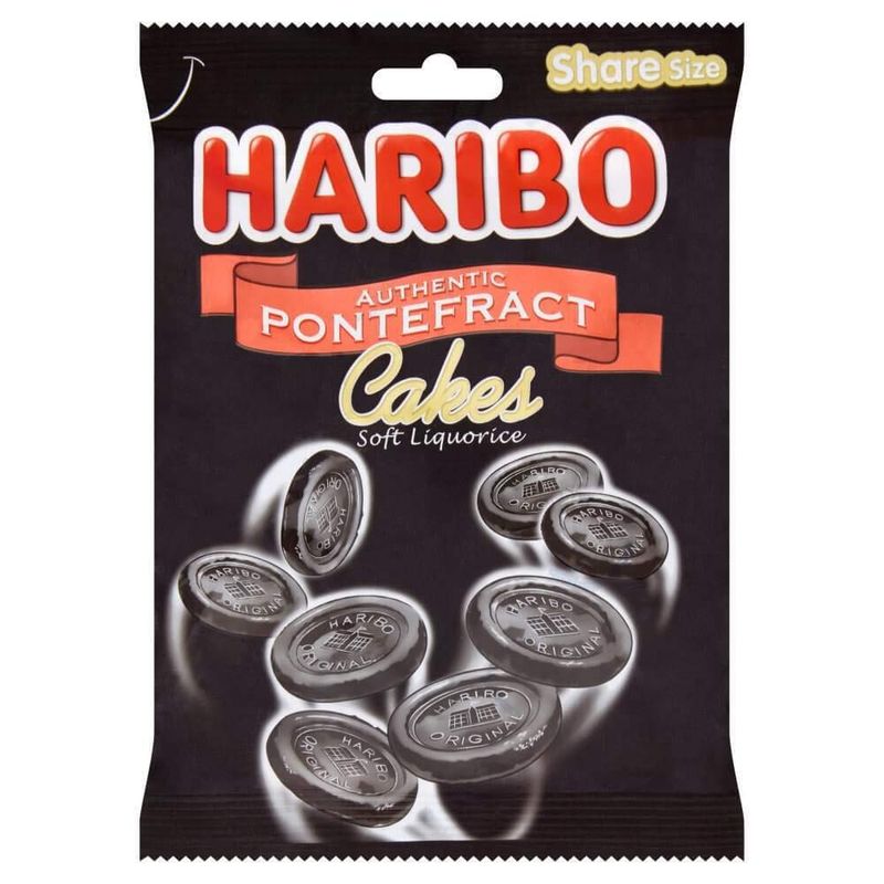 Original Haribo Authentic Pontefract Cakes Soft Liquorice Bag Imported From The UK England The Very Best Of British Dunhills Original Naturally Flavoured With Liquorice Root Extract