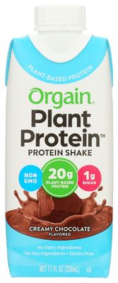 ORGAIN Creamy Chocolate Plant Based Protein Shake, 11 FZ