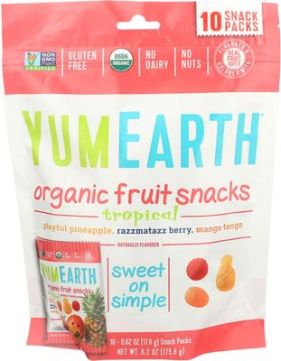 Yummyearth Fruit Snack-Asset 10 Pack, 6.2 oz