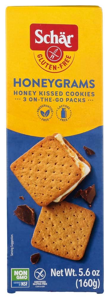 Schar Cookie Honeygrams, 5.6-ounce 4pack