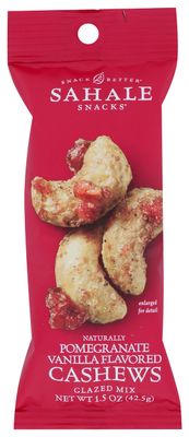 Sahale Snacks Pomegranate Vanilla Cashews Glazed Mix, 1.5 Ounces