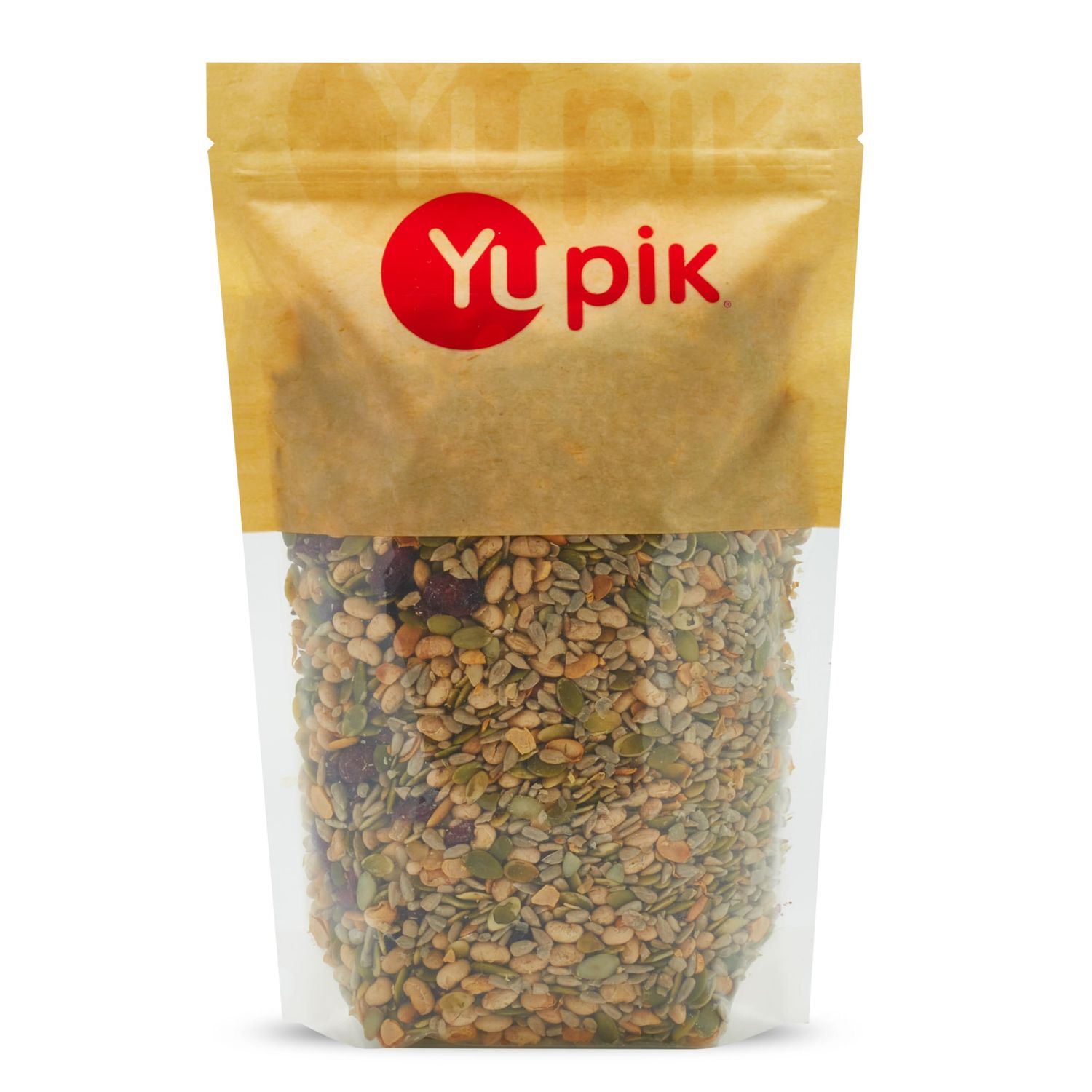 Yupik Salad Topping Mix, 2.2 lb (35.2 oz), Kosher, Vegan, Blend of Pumpkin Seeds, Sunflower Seeds, Soy Beans &amp; Cranberries, Good Source of Protein &amp; Fiber, Sweet &amp; Salty Flavor