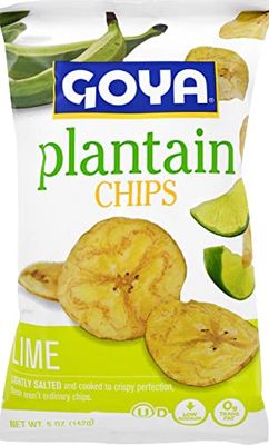 Goya Foods Plantain Chips, Lime, 5 Ounce (Pack of 12)
