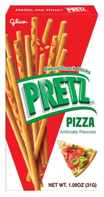 Pretz Pizza Flavored Baked Stick, 1.09 oz (Pack of 10), Baked Snack Sticks, Biscuit Sticks