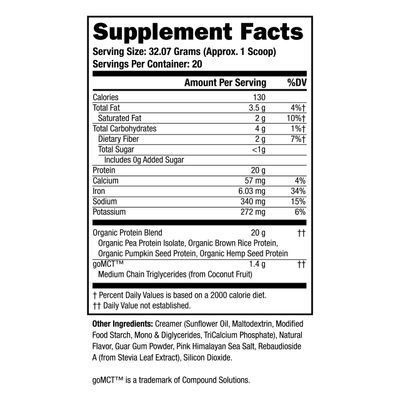 Twinlab Sport Vegan Protein - Organic Protein Powder Made from Pea Protein, Rice Protein, Chia Seed &amp; Flaxseed - Vanilla, 22.60 oz, 20 Servings (Pack of 2)