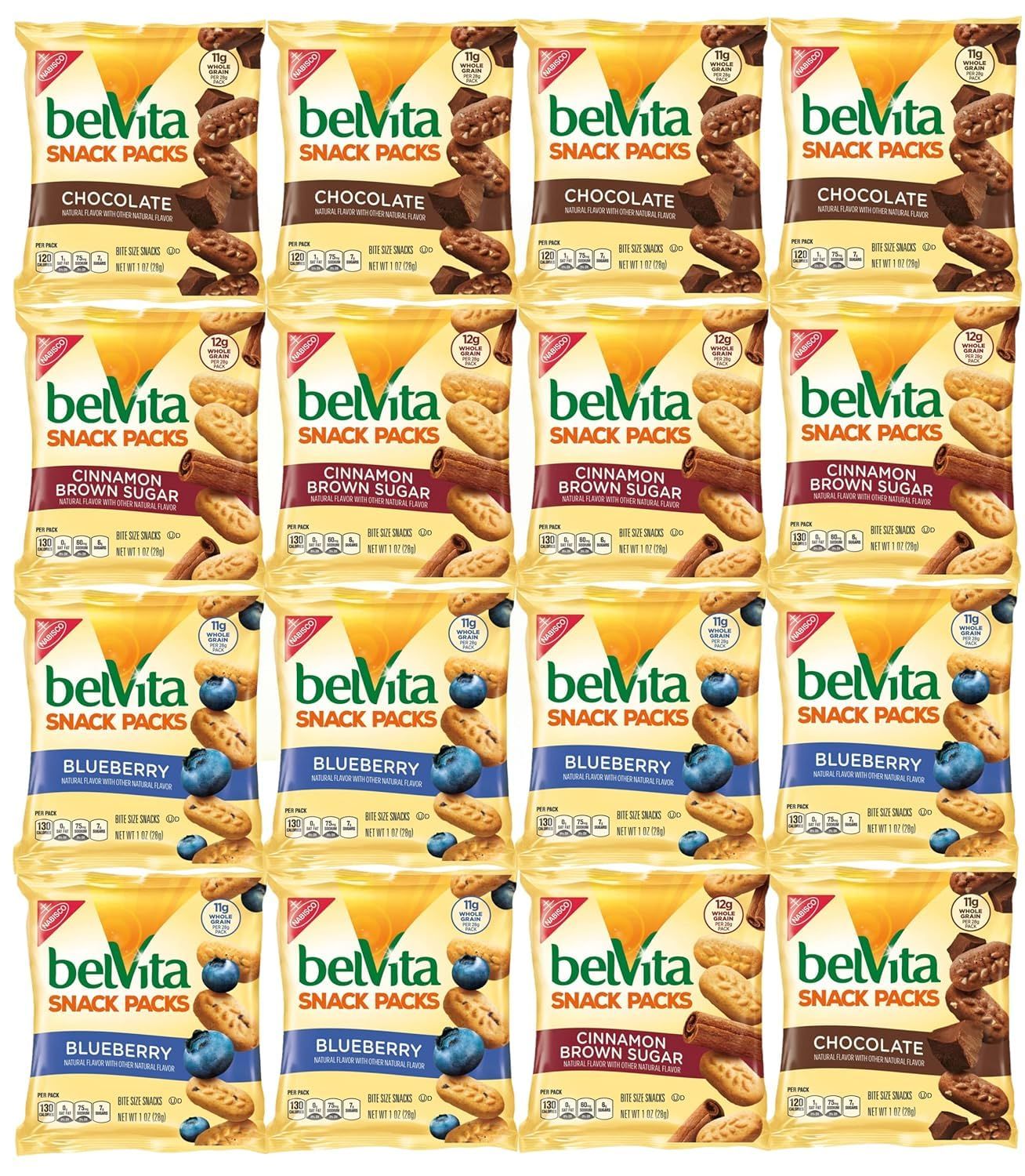 Belvita Breakfast Biscuits Bite-Size, Variety, 1 oz snack packs BelVita (12 Count) Bonus Mystery Snack By MAJUU CONNECT INCLUDED.