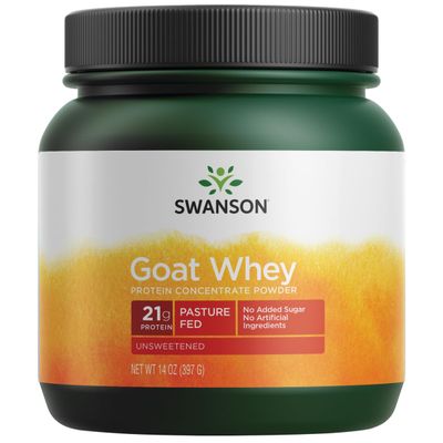 Swanson Goat Whey Protein Concentrate 14 Ounce (397 g) Pwdr