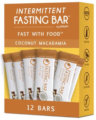 Prolon Fast Bars  Keto, Gluten Free, Dairy Free, Plant Based Protein, Intermittent Fasting Bars  Developed to Not Break Your Fast  Coconut Macadamia Nut, 12 Ct