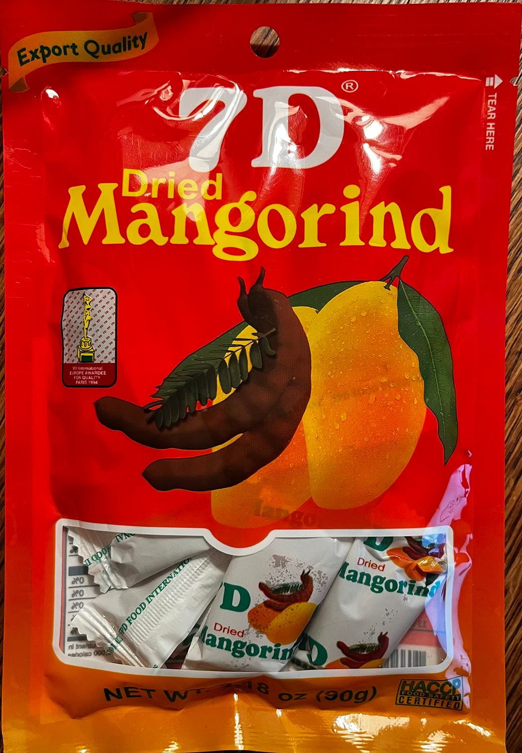 7D Dried Mangorind 90 Gram 5 Pack
