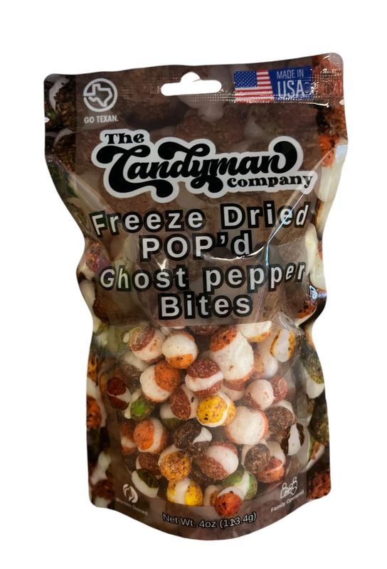The Candyman Company's (worlds hottest) Freeze Dried fruity Bites, 4oz