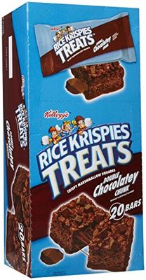 Kellogg&#39;s Rice Krispies Treats Double Chocolatey Chunk Bars-1.3 oz, 20 ct