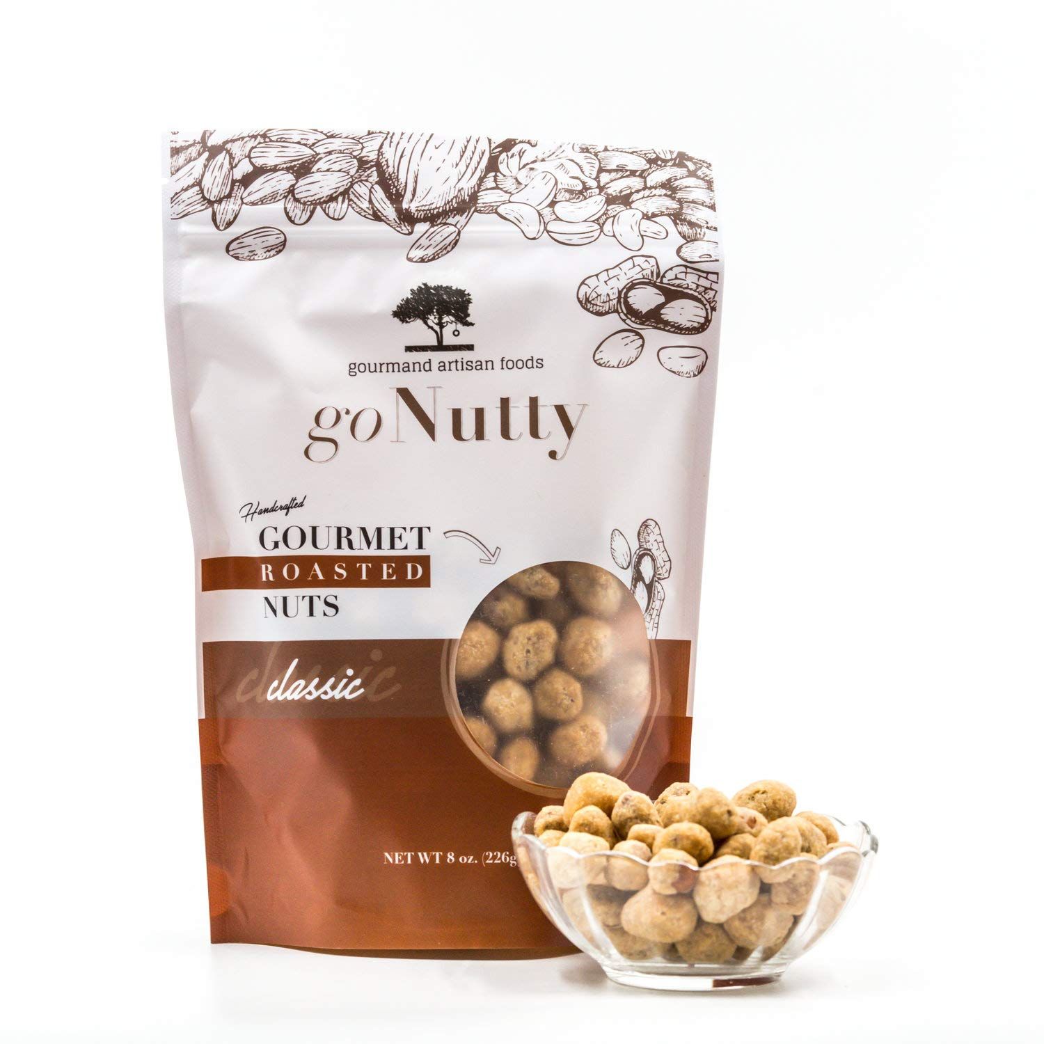 goNutty Handcrafted Roasted Peanuts (Classic) (QTY 2 BAGS)