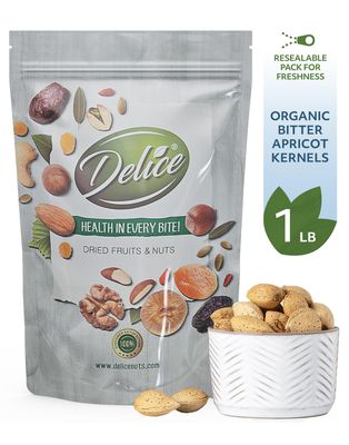 DELICE - Almonds In Shell Grown and Packed in California Fresh Buttery Taste and Easy to Crack Whole, Raw and Unsalted Natural Almonds in Resealable Bags!!! (1 LB)