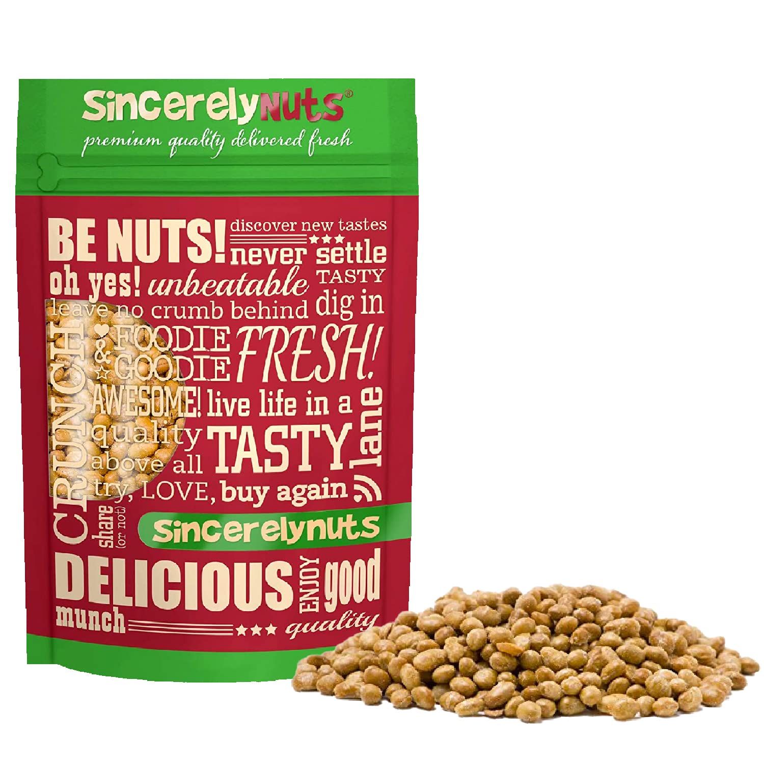 Sincerely Nuts Roasted Soybeans Lightly Salted (2 LB) - Healthy Fat - Vegan &amp; Kosher - Easy Snack -Gluten-Free