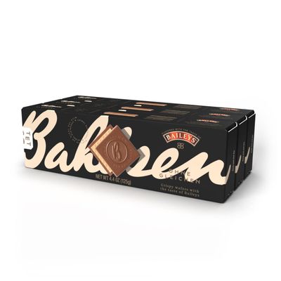 Bahlsen Ohne Gleichen First Class Cookies with the flavor of Baileys Original Irish Cream (3 boxes, 4.4 oz each) - Wafer biscuits covered in cream with the taste of Baileys and milky German chocolate