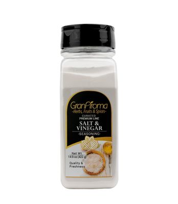 GranAroma Salt &amp; Vinegar Seasoning, Savory Tangy Taste, Ideal for Snacks, Chicken, and Vegetables (14.9 Ounce)