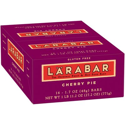Larabar Cherry Pie, Gluten Free Vegan Fruit &amp; Nut Bar, 1.7 oz Bars, 16 Ct