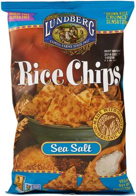 Lundberg Rice Chips Sea Salt, 6 Oz