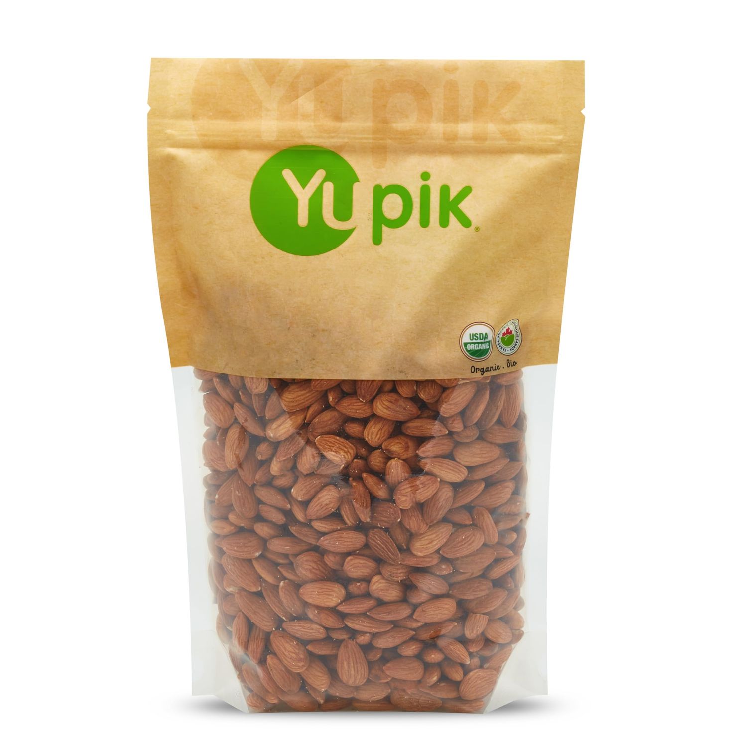 Yupik Organic California Almonds, 2.2 lb (35.2 oz), Non-Gmo, Vegan, Gluten-Free, Good Source Of Protein, Fiber, Iron &amp; Calcium, Low In Carb