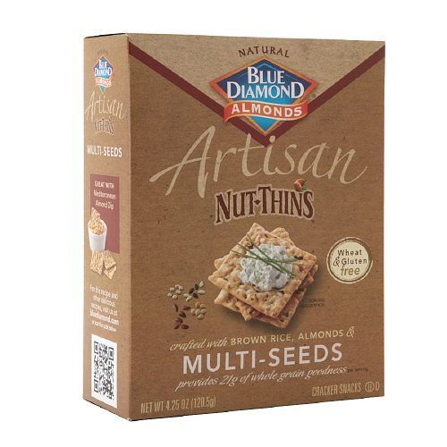 Blue Diamond Nut-Thins Artisan Nut-Thins, Multiseed 4.25 oz (Pack of 2)