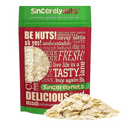 Sincerely Nuts - Raw Blanched Sliced Almonds  3 Lb. Bag  Delicious Guilt Free Snack  Low Calorie, Vegan, Gluten Free  Gourmet Kosher Food  Source of Fiber, Protein, Vitamins and Minerals