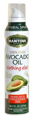 Mantova Avocado Oil, 100% Pure Cooking Oil Spray, perfect for healthy Keto snacks, baking, grilling, seasoning, or cooking, our oil dispenser bottle lets you spray, drip, or stream with no waste, 5 oz