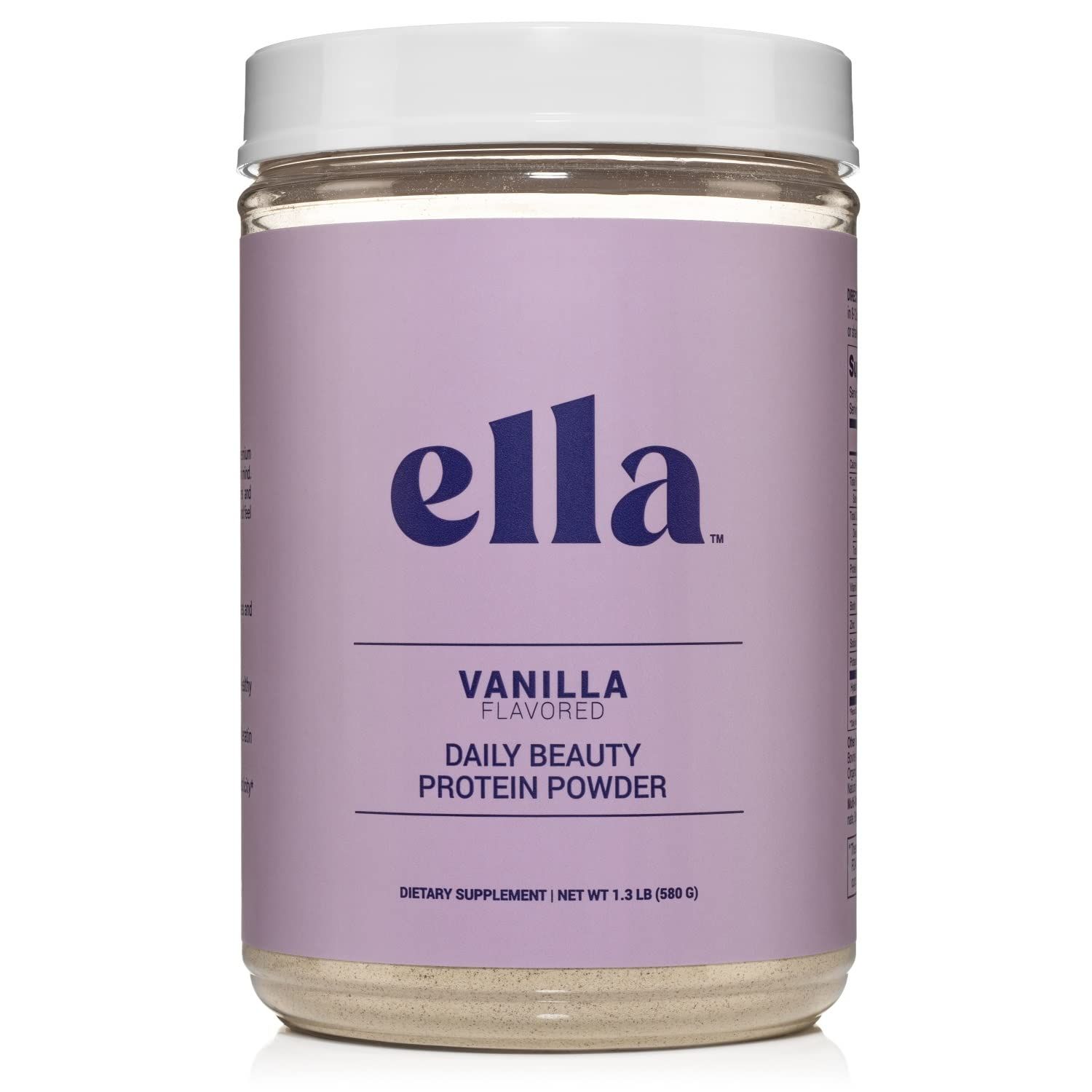 Naked Nutrition Ella Vanilla Collagen Protein Powder for Women - Daily Beauty Protein Powder with Grass-Fed Collagen Peptides - Non-GMO, Gluten-Free, No Artificial Sweeteners - 20 Servings