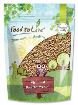 Food to Live - Dry Roasted Sunflower Seed Kernels with Himalayan Salt, 8 Ounces - Oven Roasted Lightly Salted, No Shell, Vegan, Kosher, Bulk.