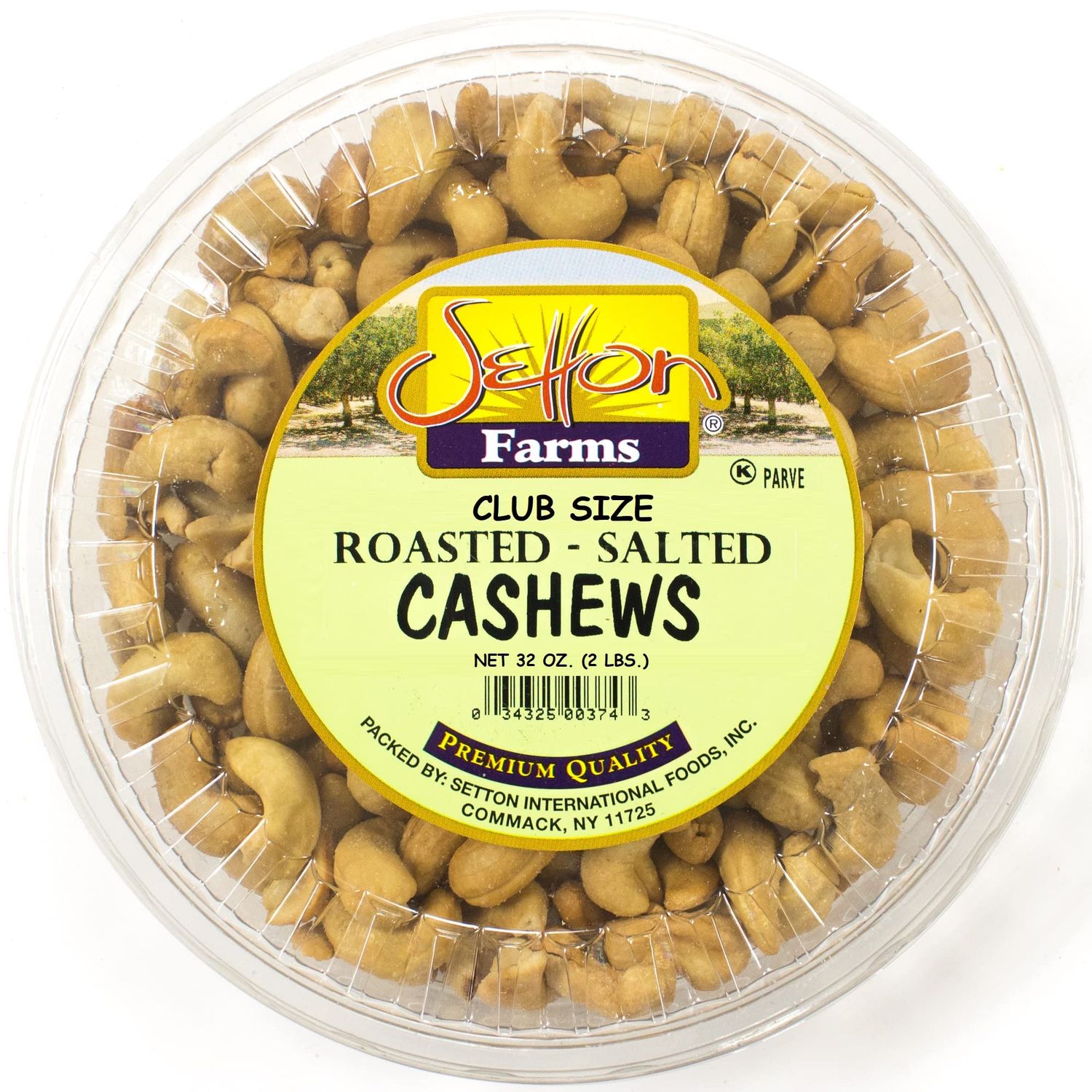 Cashews Roasted Salted  Non-GMO  Premium Quality  Bulk Value Size 32 Oz. (2 Lb.)