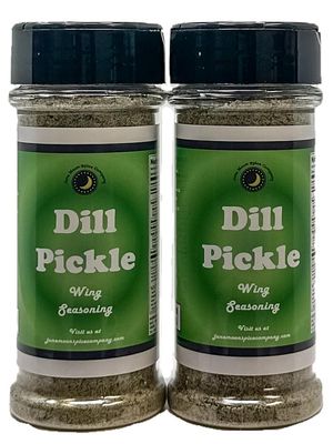 Premium  Dill Pickle Chicken Wing Seasoning  2 Pack  Large Shakers  Crafted in Small Batches  Dill Pickle Chicken Wing Seasoning - Zesty Pickle 2 Pack Flavor for Wings, Fries, and Snacks