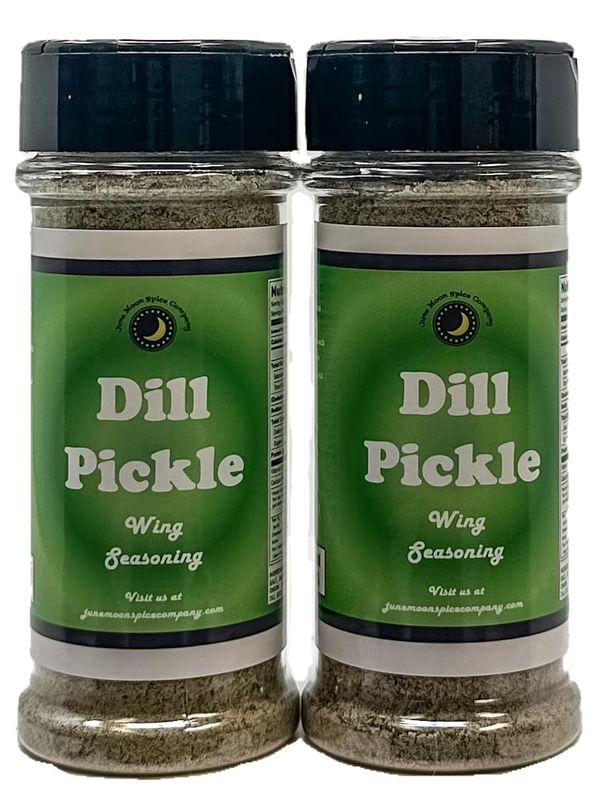 Premium  Dill Pickle Chicken Wing Seasoning  2 Pack  Large Shakers  Crafted in Small Batches  Dill Pickle Chicken Wing Seasoning - Zesty Pickle 2 Pack Flavor for Wings, Fries, and Snacks