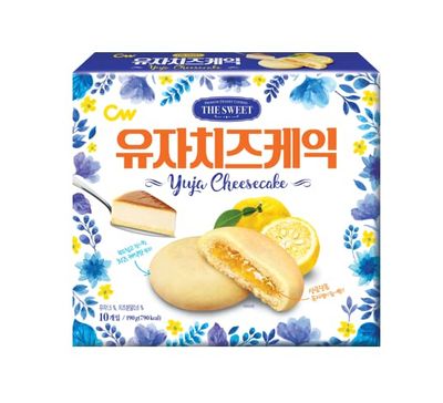 Korean Cookies Style Variety Mochi Assortment CW Chungwoo &quot;AtoZ&quot; Lunch Box - Mom&#39;s Love (CW YUJA CHEESE, Set of 1)