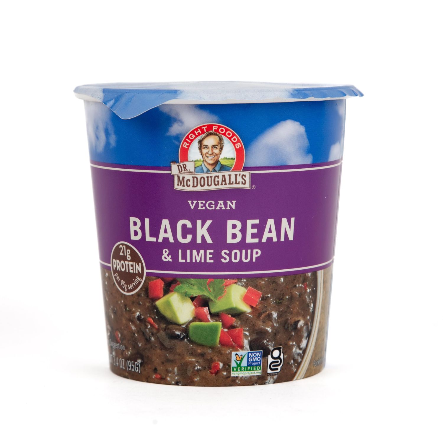 Dr. McDougall&#39;s Vegan Black Bean &amp; Lime Soup, 3.4 oz