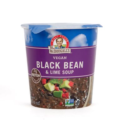 Dr. McDougall&#39;s Vegan Black Bean &amp; Lime Soup, 3.4 oz