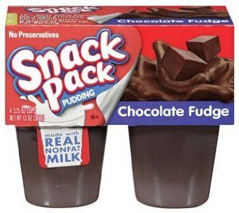 Snack Pack Chocolate Fudge 4-3.25oz Cups (2 Packs)