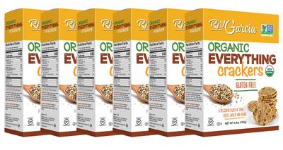 RW Garcia Organic Everything Crackers, Gluten Free, 5.5oz boxes, 6 pack