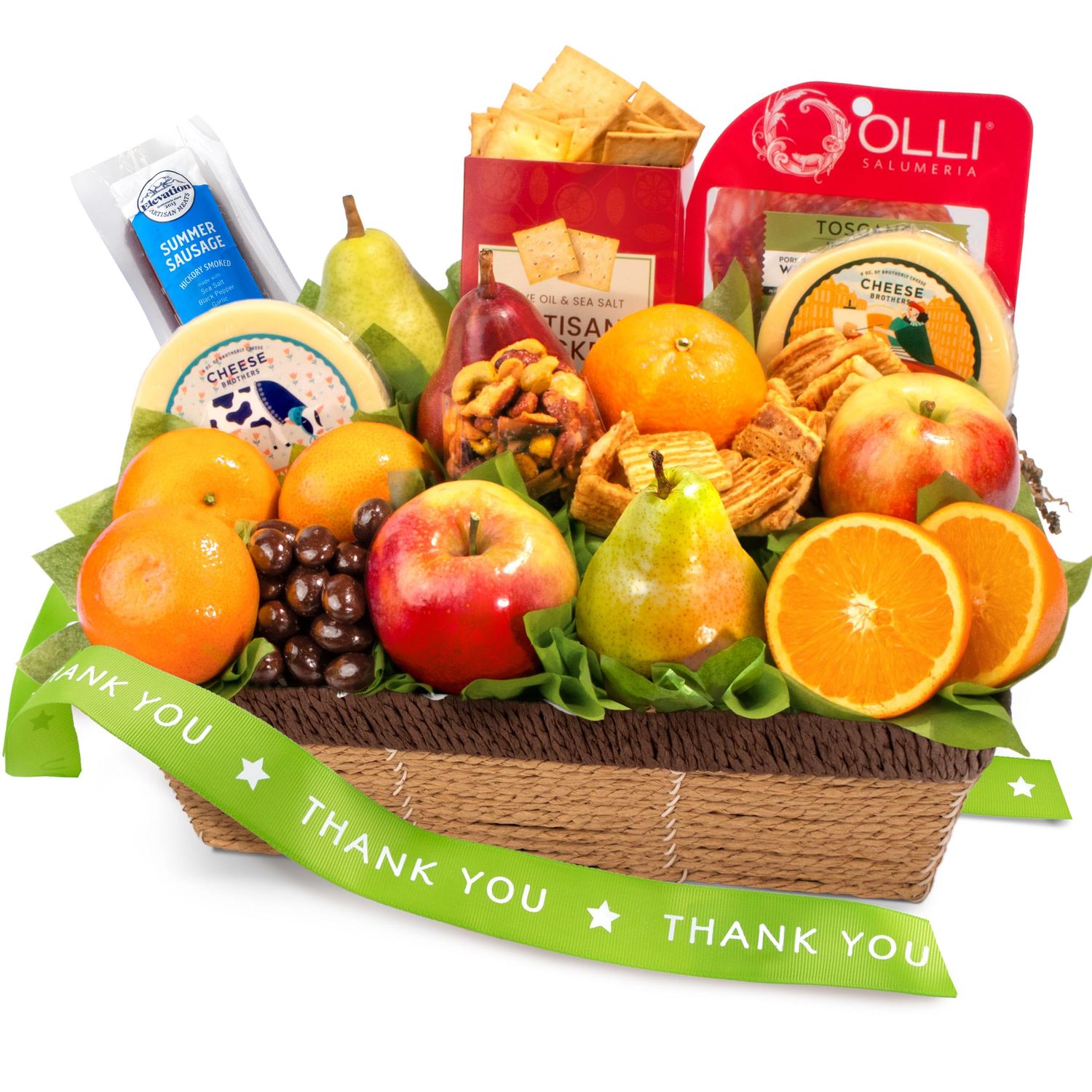 A Gift Inside Thank You Sweet &amp; Savory Farmstead Gift Basket